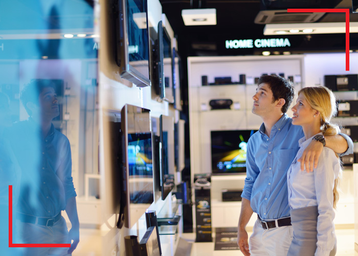 <who>Photo credit: Andre's</who>Shoppers at Andre's Electronic Experts.