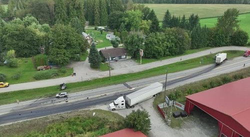 UPDATE: Hwy 1 reopens to single-lane alternating traffic east of Sicamous