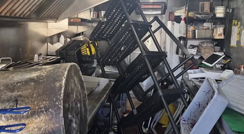 Kelowna food truck broken into, robbed and trashed